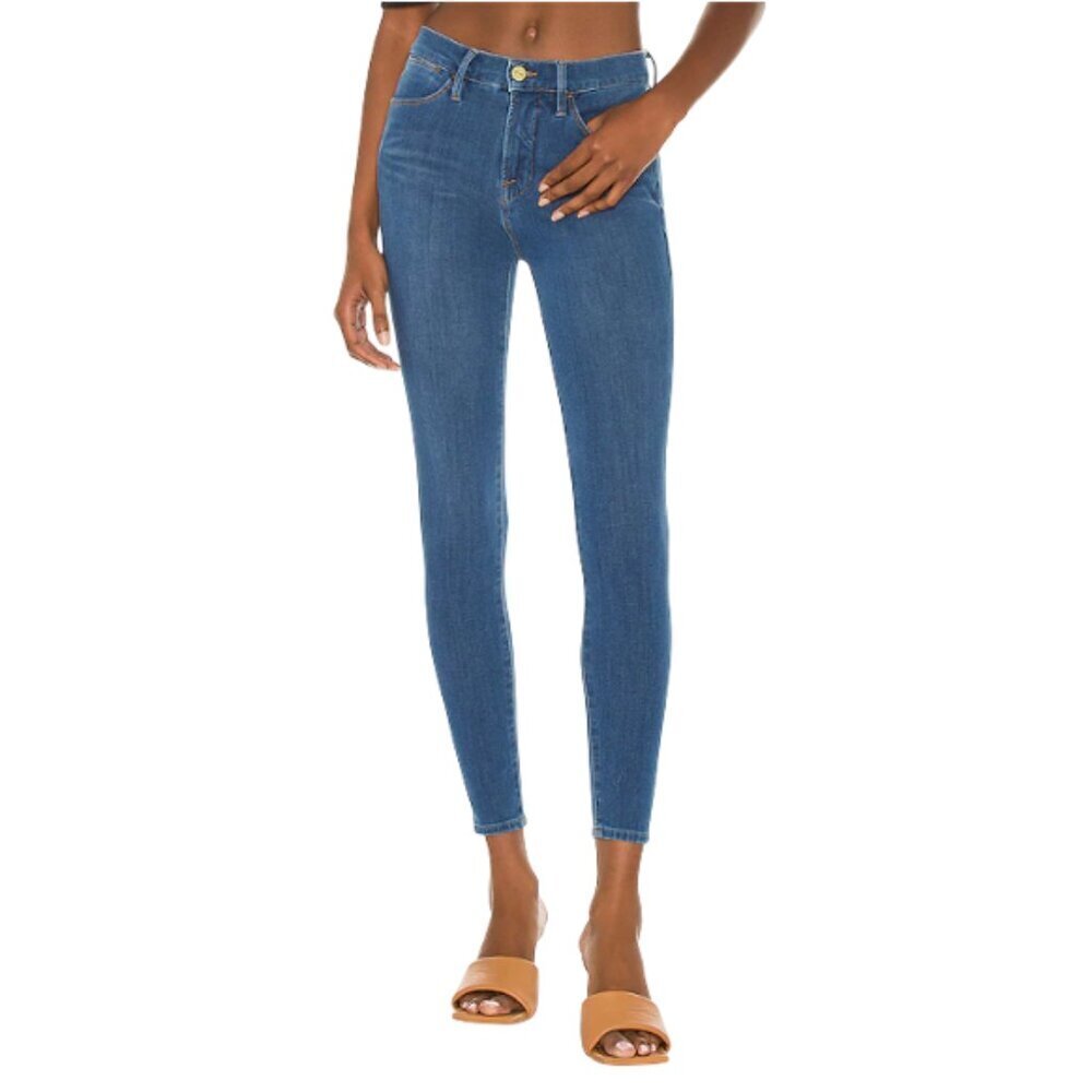 Frame | EUC Le High Skinny Denim Jeans in Blue Size 30